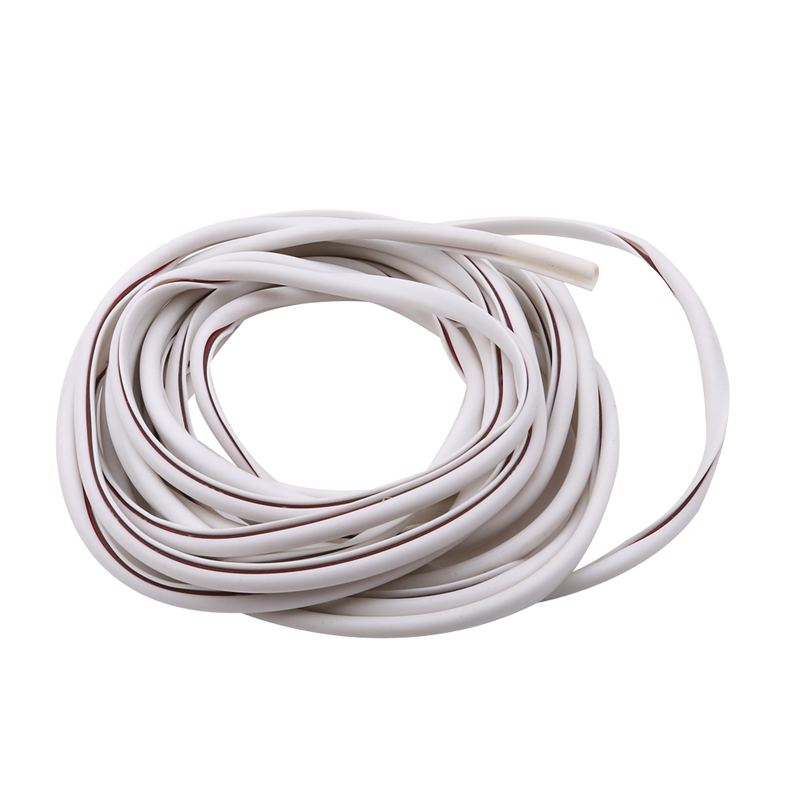 5m Auto Universal Car Door Edge Rubber Scratch Protector Moulding Strip Protection Strips Sealing Anti-rub DIY Car-styling: White