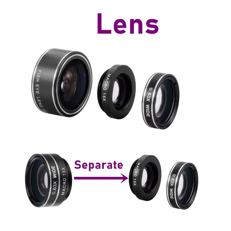 32X Telefoon Lens Draagbare Camera Macro Zoom Lenzen Voor Iphone 12 11 Pro Max Voor Samsung Vis Ogen Lens Voor telefoon
