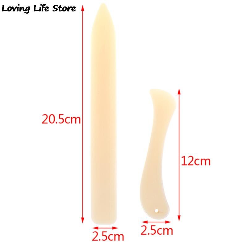 2Pcs Bone Map Ambachtelijke Gereedschappen Lederen Scoren Vouwen Rillen Papier Gereedschap Thuis Handgemaakte Accessoires