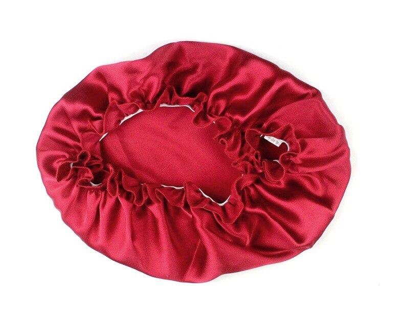 Yifei hårstyling ren silke sovehue kvinde hue sæt kasket 100%  morbær silke natkatte: Mørkegrå