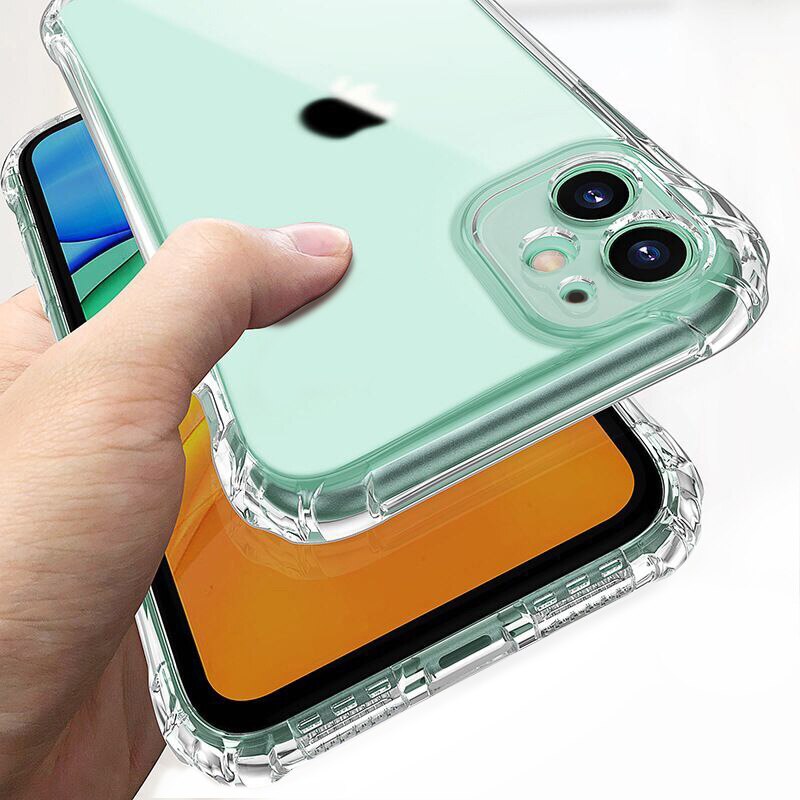 Phone Case For iPhone 12 11 Mini Pro X XS Max Transparent Soft Back Cover For iPhone XR 8 7 6 6S Plus SE Protective Case