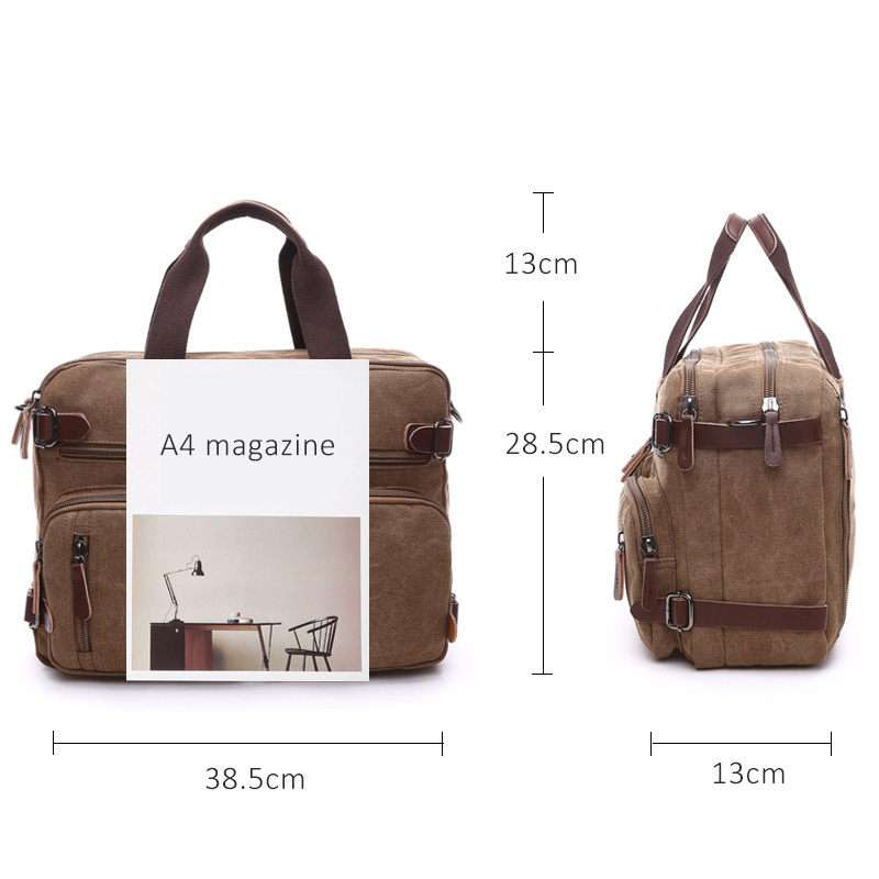 Canvas Leather Men Travel Handbag Luggage Bags Men&#39;s Duffel Bags Travel Tote Male Multifunction Shoulder Strap Handbags