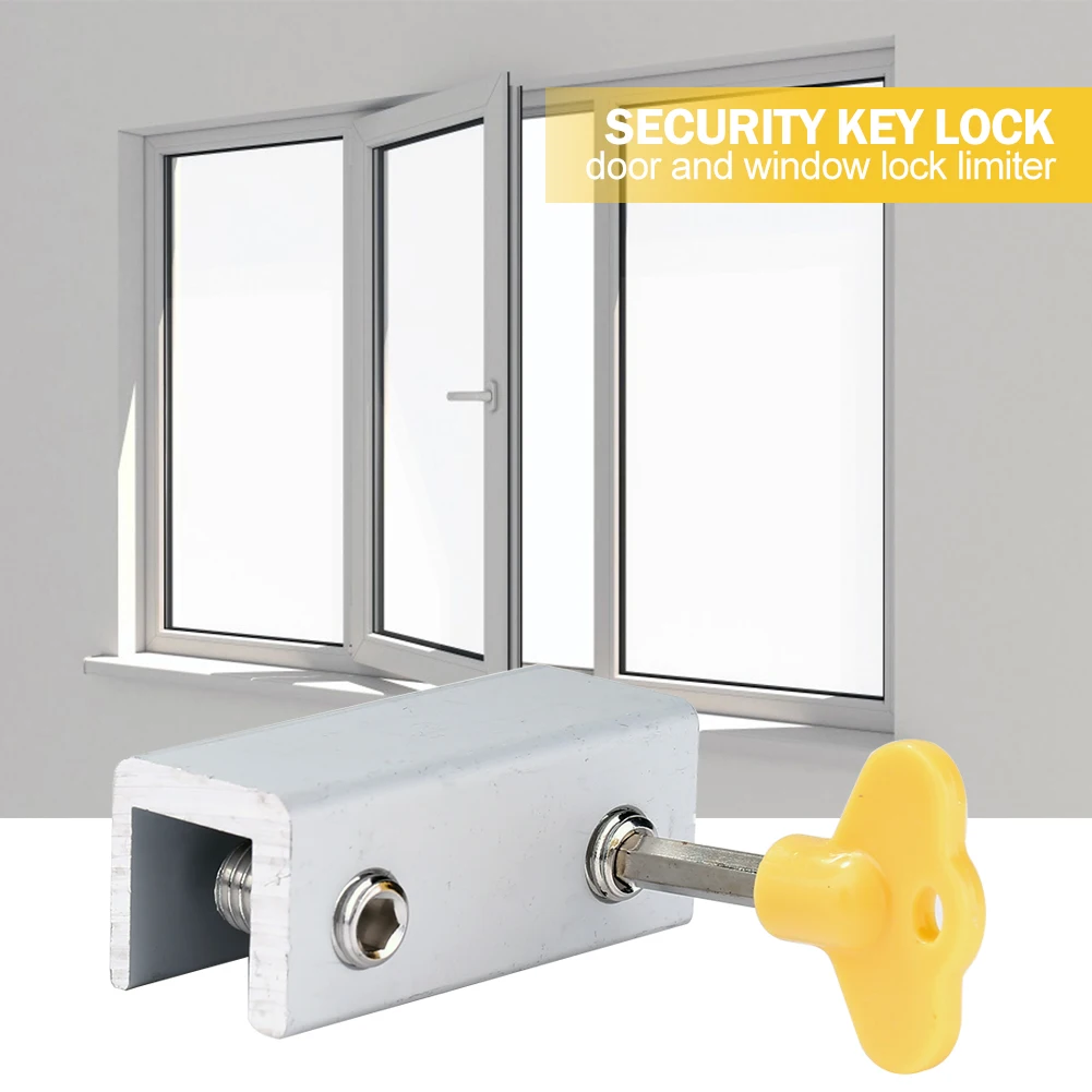 1-10 Stuks Verstelbare Raamvergrendeling Stopper Veiligheidssloten Restrictor Voor Baby Kids Non-Punch Schuifdeur Raam Limiet Hardware