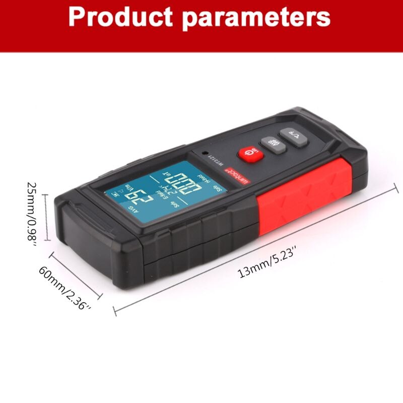 Wt3121 håndholdt emf meter elektromagnetisk stråling tester elektrisk felt elektron magnetfelt dosimeter detektor