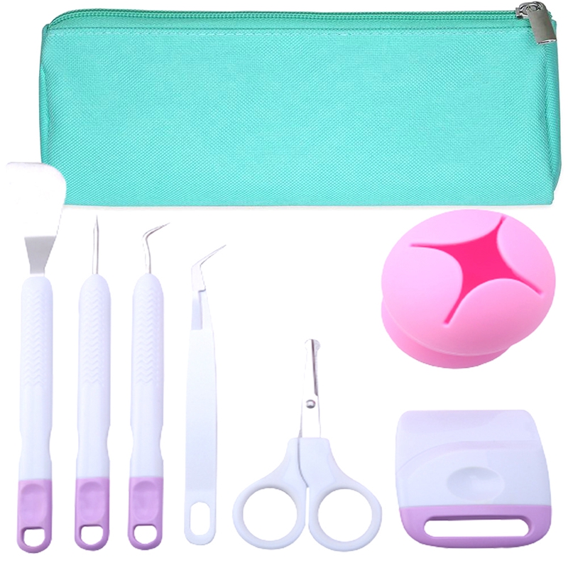 8Pcs/Set Diy Craft Vinyl Weeding Tools Cardstock Crafting Basic Tools Kit For Cricut Maker Silhouette Acces Vinyl: MULTI