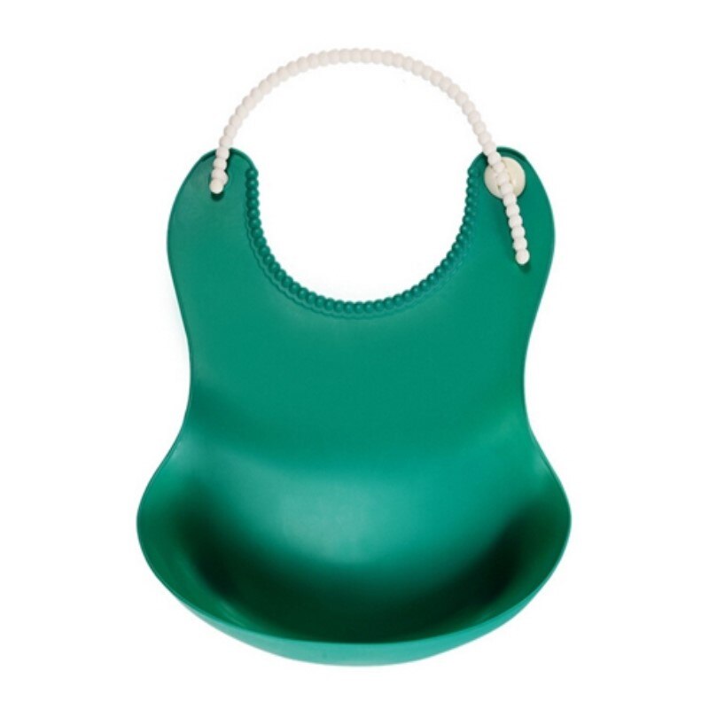 unisex Del bambino Fibbia Alimentazione Bavaglino infantile di colore Solido Regolabile Impermeabile Del silicone Bavaglini per Bambini Che Mangiano Strumenti