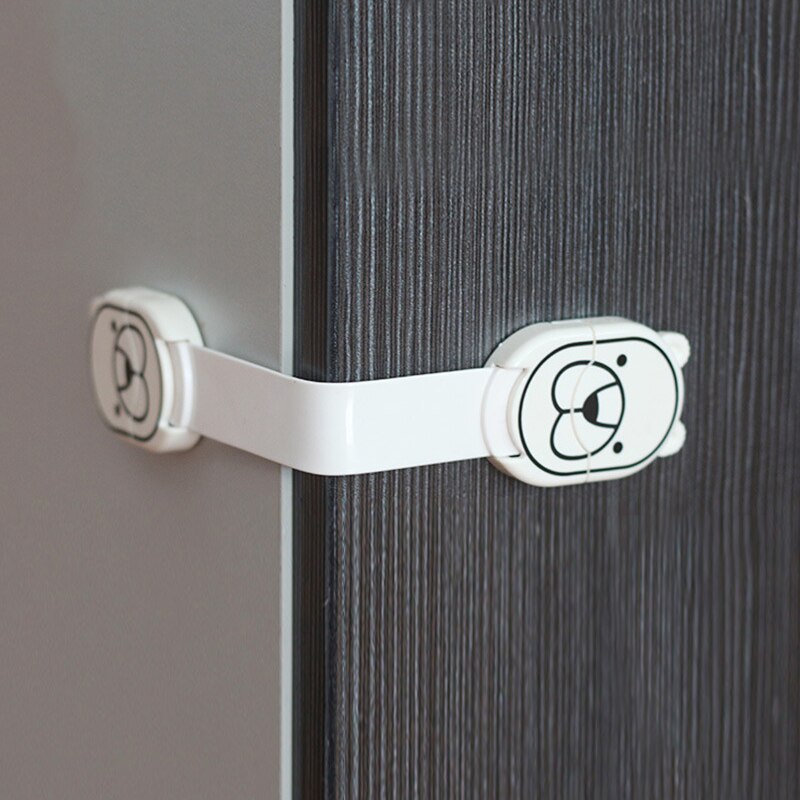 Cerradura de seguridad con dibujos animados para niños, productos de protección para el inodoro, cajón del refrigerador, antirclip, bloqueo de protección de seguridad para armario