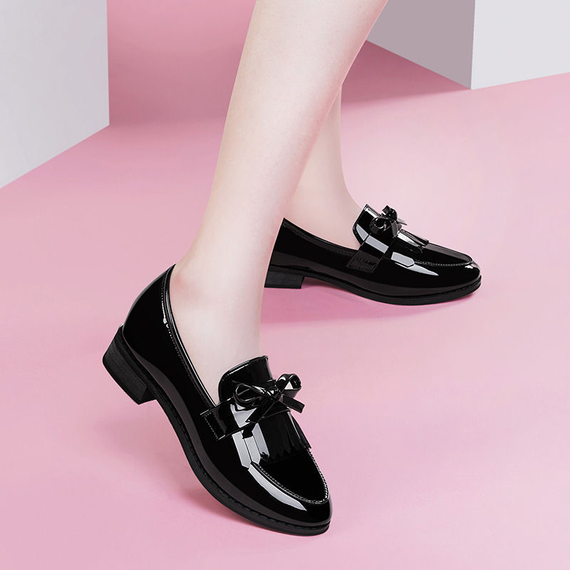 LIHUAMAO, mocasines con flecos para mujer, zapatos de vestir, zapatos planos para de trabajo, cómodos zapatos de punta estrecha