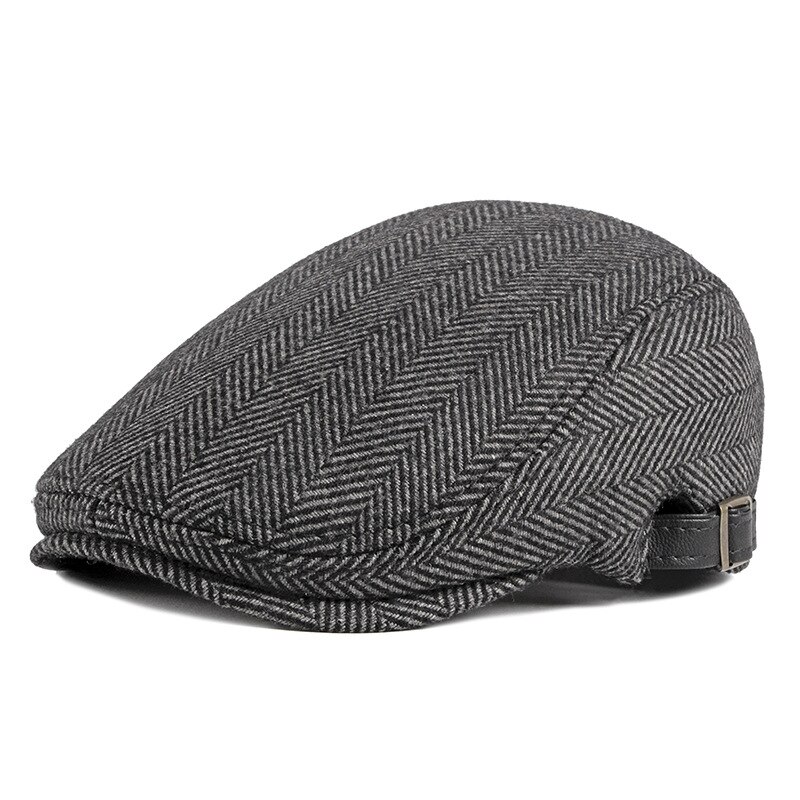 Baretten Britse Stijl Herfst Winter Mannen Baretten Cap Fla... – Vicedeal