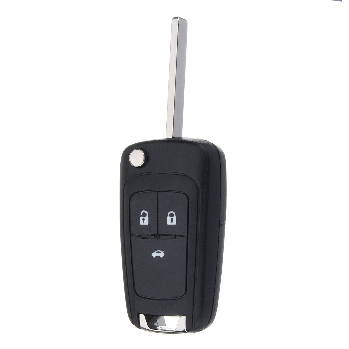 Chave remota automotiva dobrável, chave com 3 botões e lâmina para chevrolet cruze aveo 2011 2012