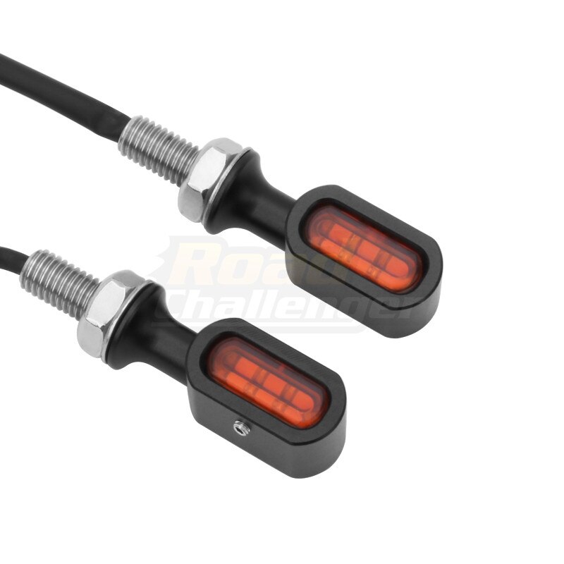 2XMotorcycle Rear Mini LED E Mark Turn Signal Light Running Indicator Lamp For Harley Sportster XL Bobber Chopper Cafe Racer: Style3