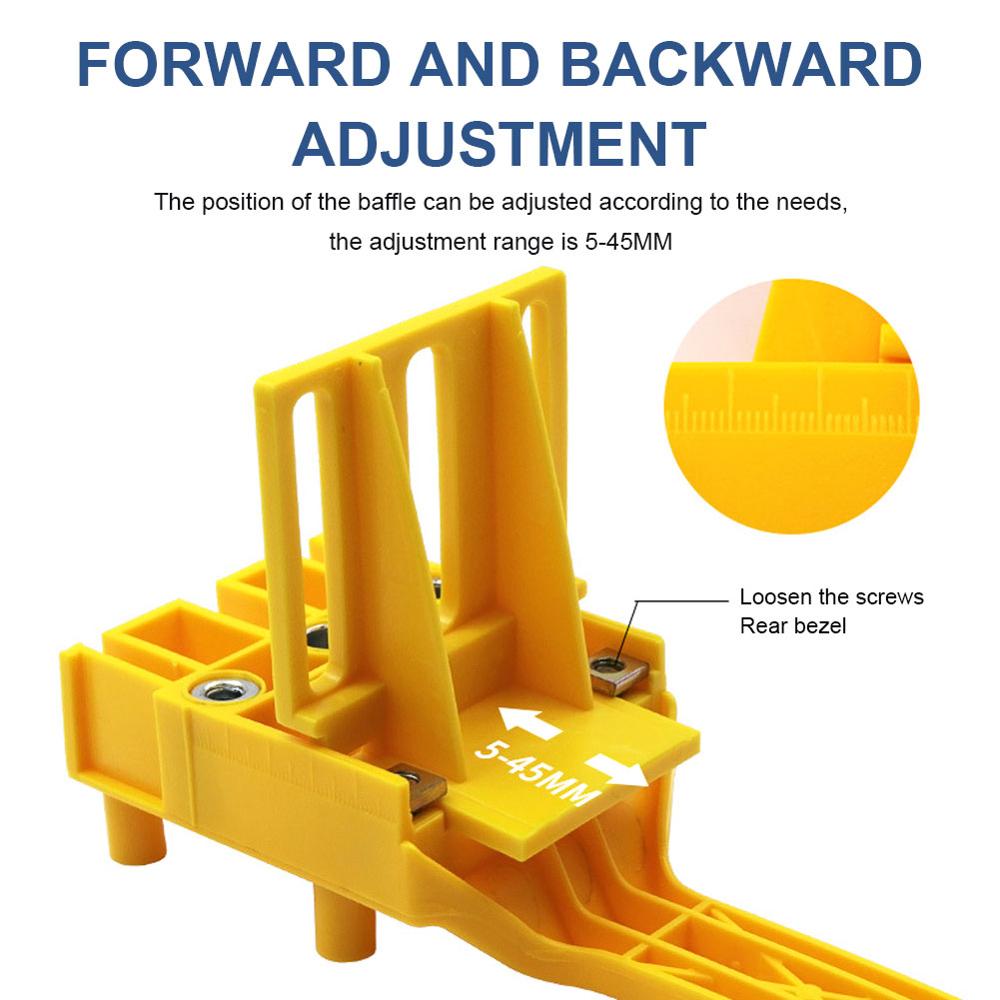Drilling Hole Jig 1PC Quick Centering Fixture Pocket Hole Portable ABS Plastic Positioning Punching Handheld Dowel Jig