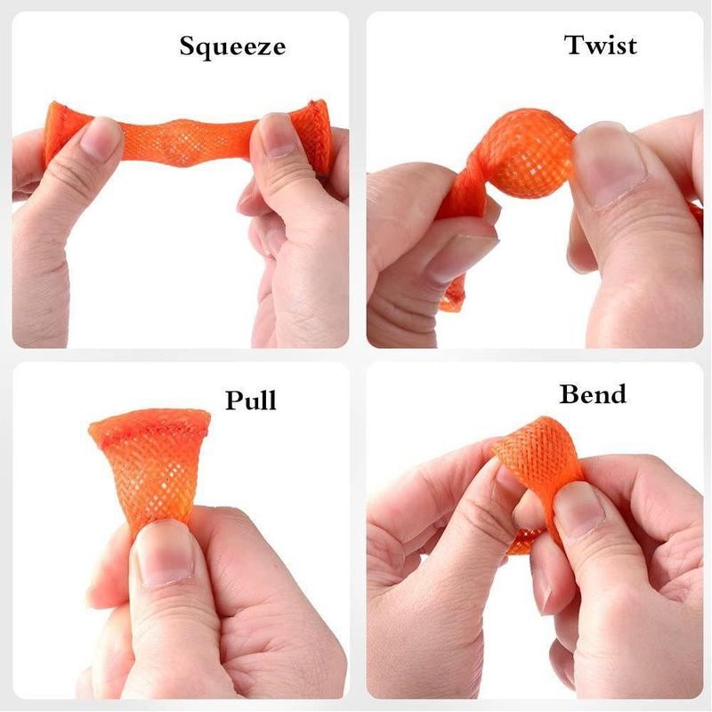 Marble Mesh Sensory Toys Marbles Ball Toys Stress Relief Bend Hand Fidget Toys Easy Mesh Braided Mesh Marble G9X8