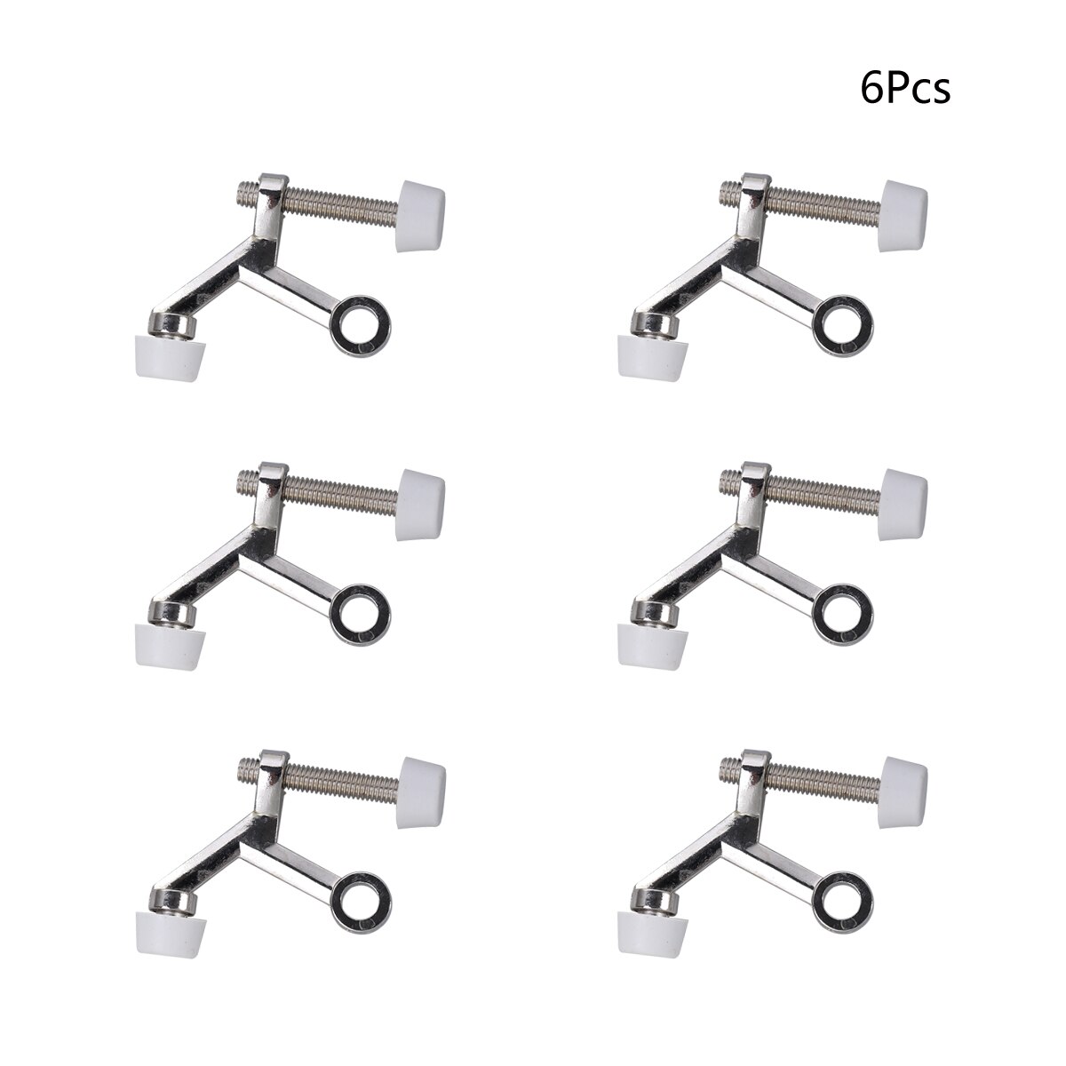 6 Pcs Rubber Hinge Pin Zinc Alloy Heavy Duty Door Stop Door Bumpers for Hinged Doors