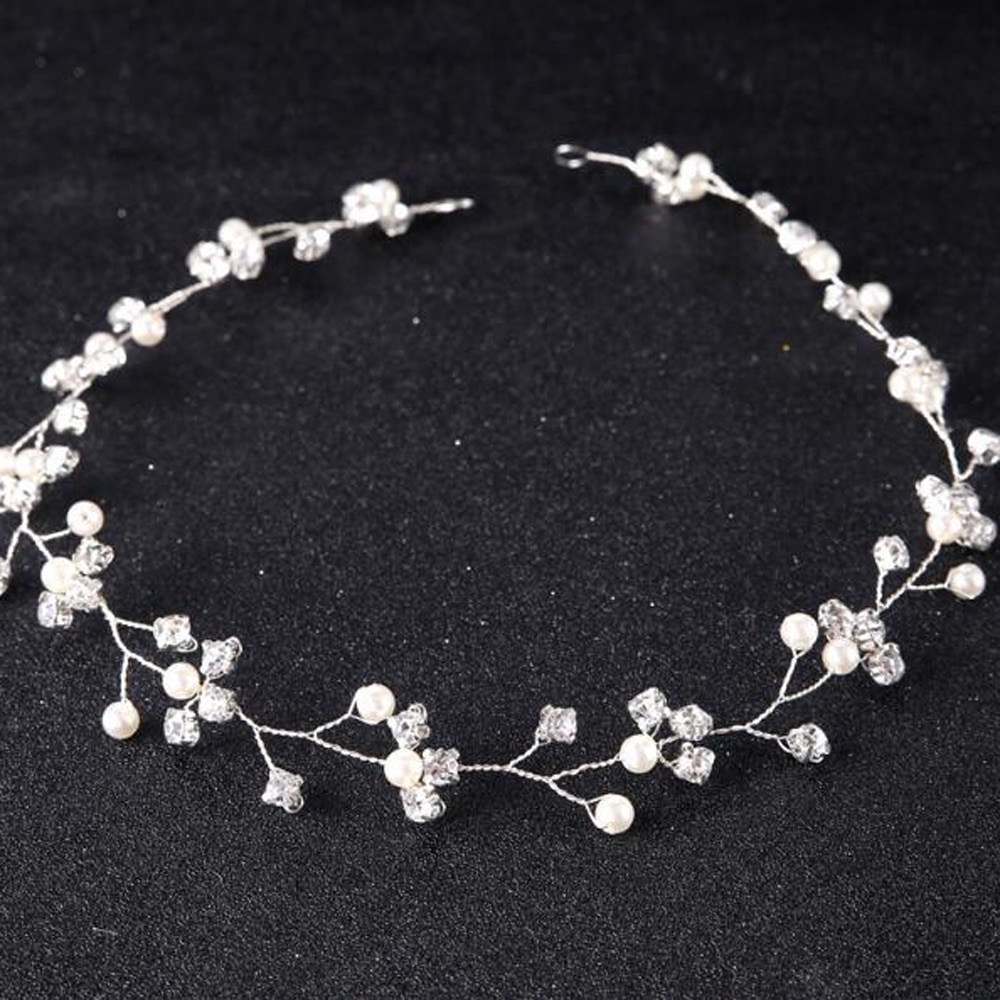 Bandeau diadème de mariage avec strass en argent et or, accessoires pour cheveux, bijoux de mariée