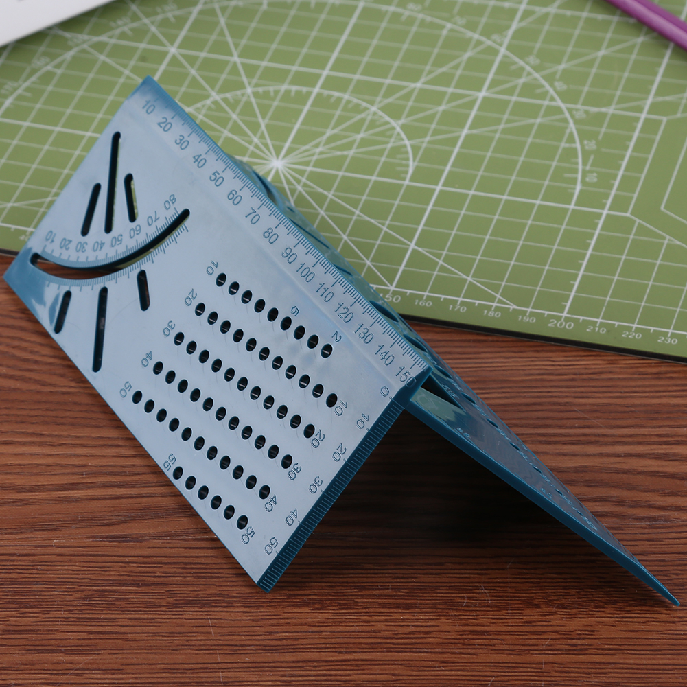 T-type 3D Angle Measuring Line Scriber Drawing Marking Gauge Woodworking Ruler Layout Measuring Tool for Engineer Carpenter