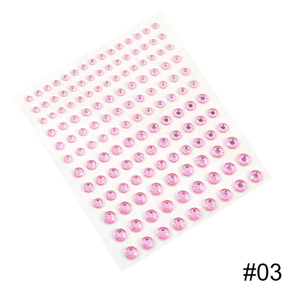 Tatuaje de diamante para mujer, delineador de ojos, sombra de ojos, pegatina facial, joya, maquillaje de ojos de cristal: type03