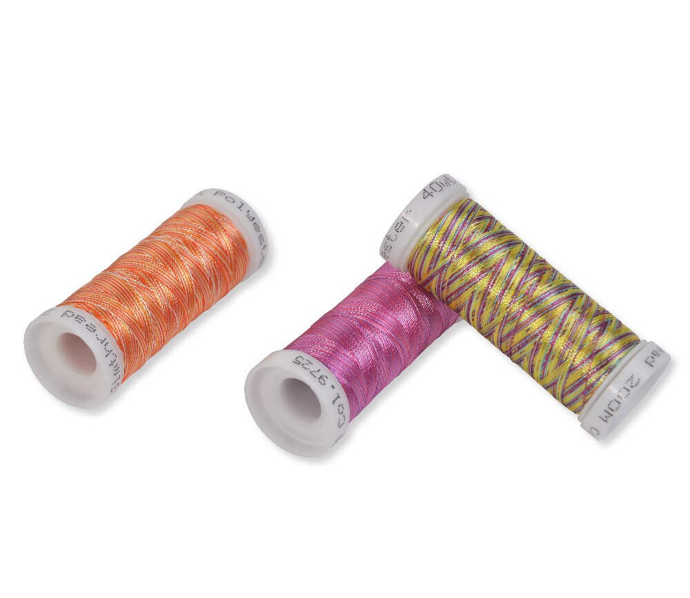 Simthread linha de bordar multi-colorida, 300m/bobina, 6 peças/kit-para brother, babylock, janome, outras máquinas