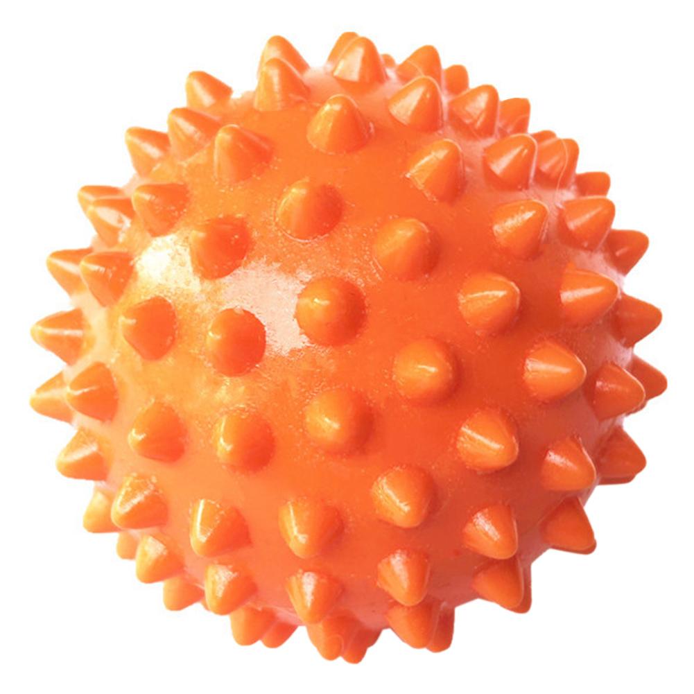 Bola de masaje con pinchos, 1 unidad de PVC, punto de disparo, deporte, mano, dolor en el pie, estrés, alivio del músculo, pelota de relajación para masaje: Orange