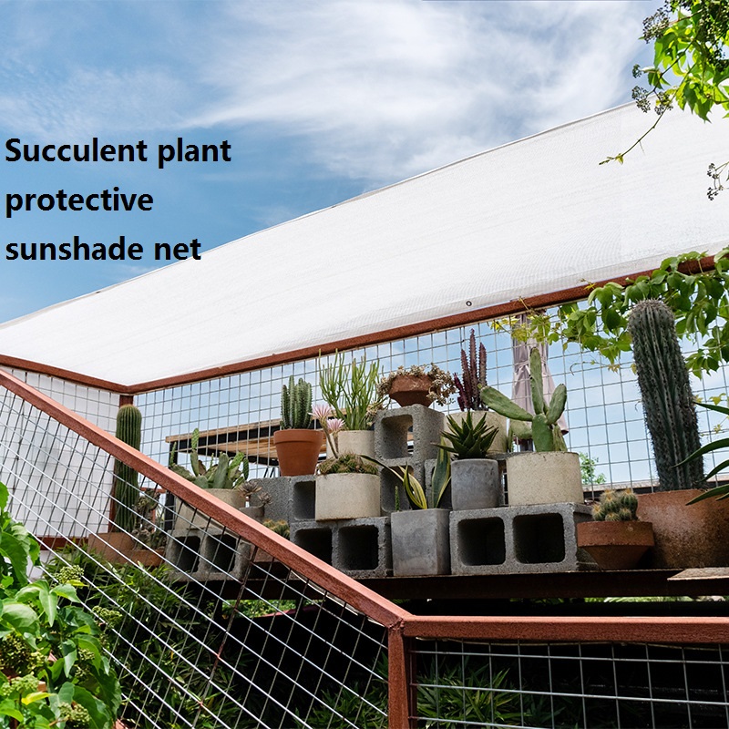 Hvit anti-uv parasoll 80%  rate nett hagegjerde balkong saftig beskyttelse dekke tykkere blomst varmeisolere nettverk