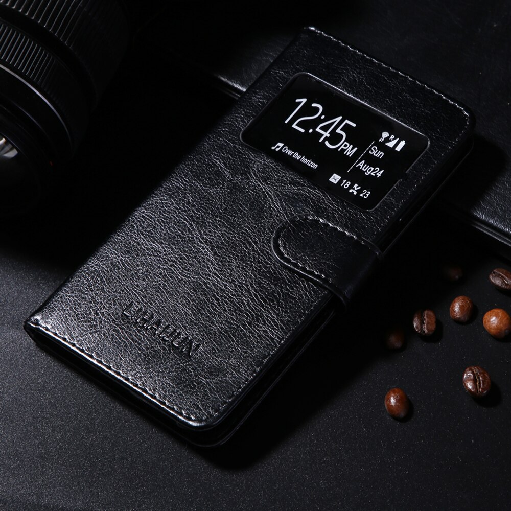 View Window Phone Case Cover For philips xenium v387 Flip leather cases for Philips S257 S326 S318 S327 S318 Xenium S386 Cases