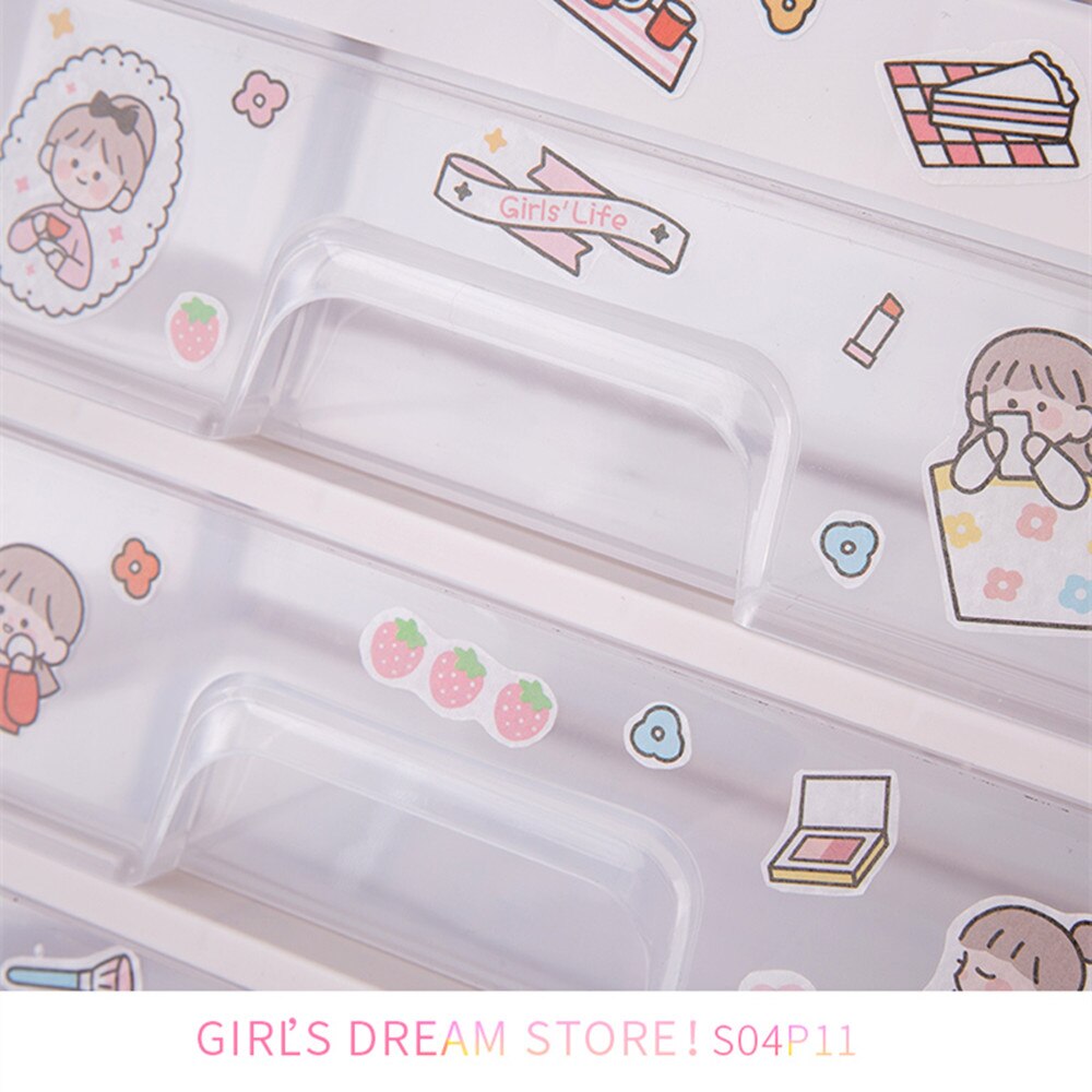 Multifunctional Desktop Organizer Holder Case Makeup Storage Box School Office Stationery