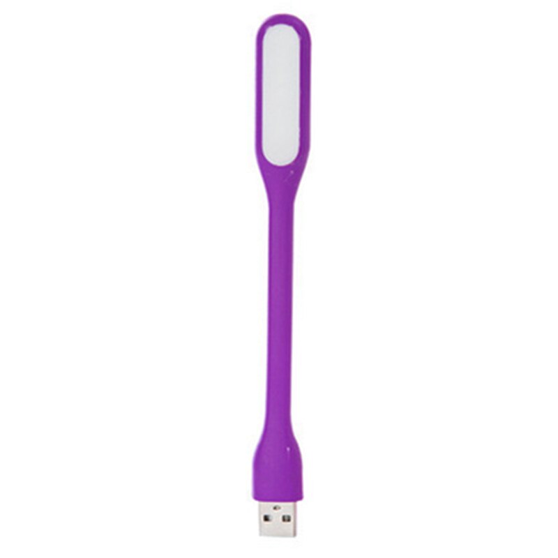 mini USB LED book light summer flexible foldable USB LED light mobile power computer notebook: Purple