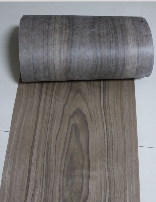 5pcs L:2.5Meters Width:25CM Thickness:0.25mm Vintage American Style Black Walnut Wood Veneer