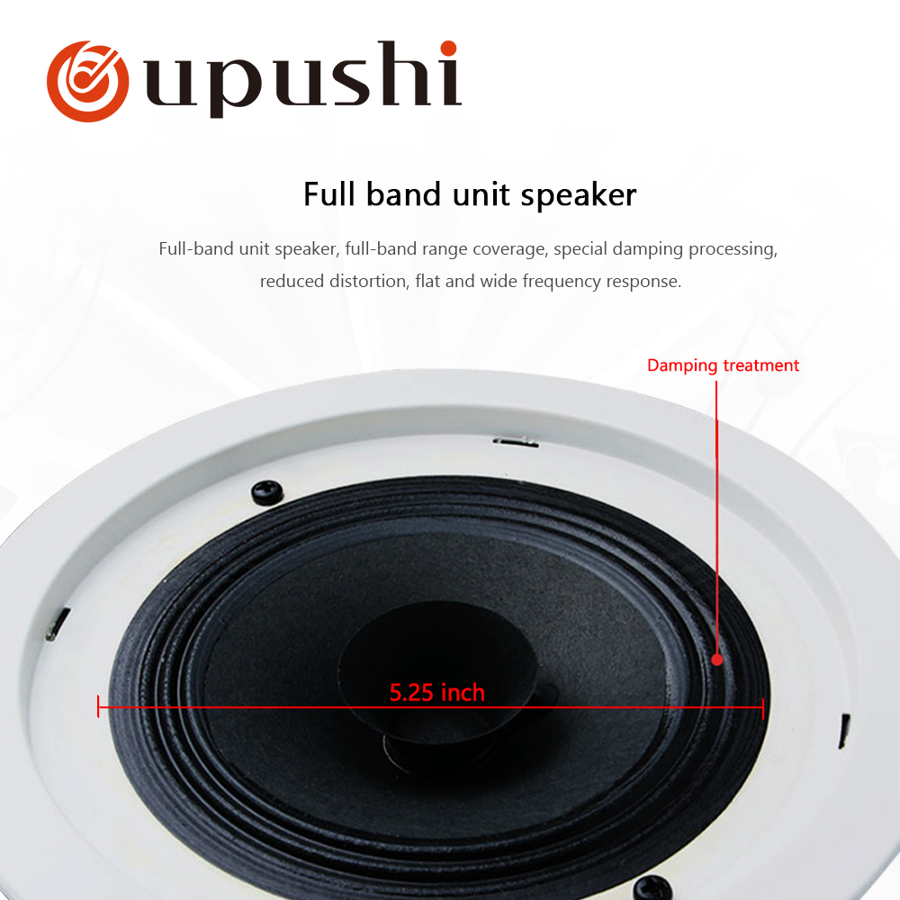 Hifi In-Ceiling Speaker System 5.25 Inch 6-10W