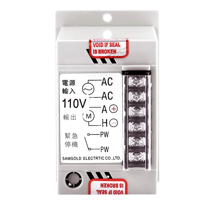 Ac 110V 400W Knob Motor Speed Controller Dc 0-90V Variable Adjust Lathe Control