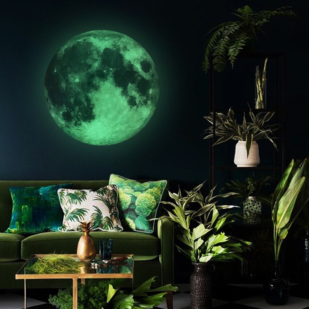 435pcs/set 3D Moon Star Luminous Sticker Self Adhesive Glow In The Dark Wall Decal Door Window
