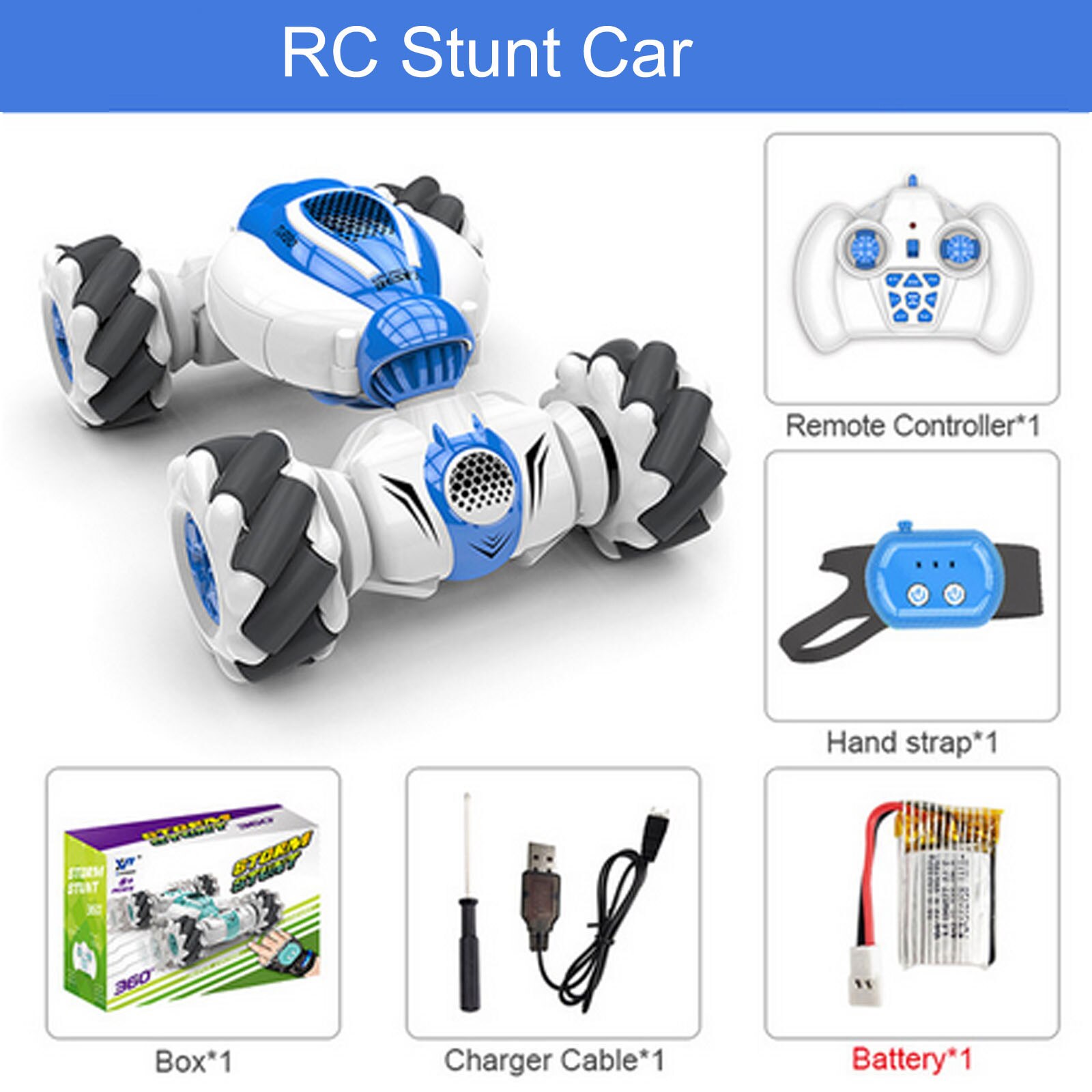 Elektrische Gebaar Sensing Rc Stunt Auto Drift Vervorming Rc Auto 360 ° Off-Road Speelgoed Sensing Rc Stunt Auto drift Vervorming Rc Auto