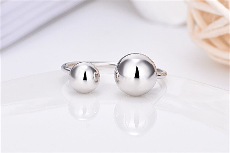 charmant Original Böhmischen Perlen Ball Ringe Für Frauen offen Finger Ringe Weibliche Boho Schmuck