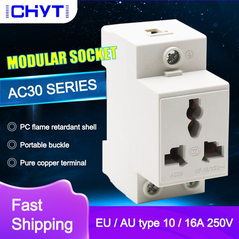 EU type 35mm DIN Rail Mount AC Power ac30 Modular ... – Grandado