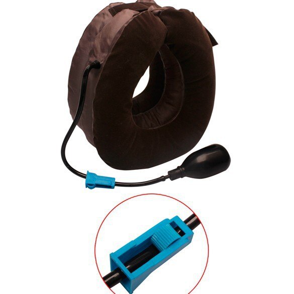 Opblaasbare Air Compressor Nek Cervicale Tractie Kraag Ondersteuning Therapie Massage Kussen Pijnbestrijding Reis Auto Cover Kussen