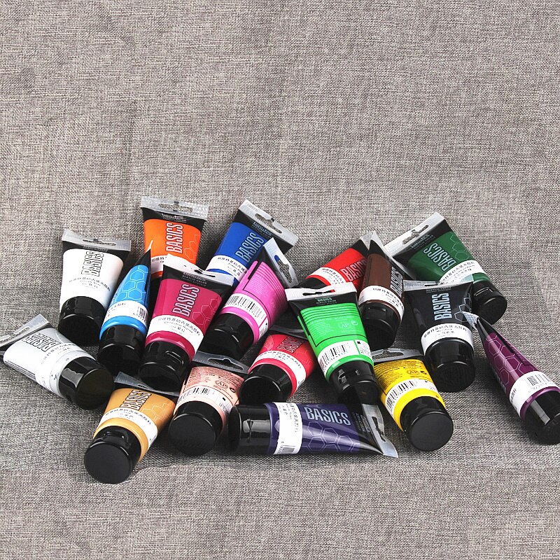 1 tube akrylmaling pigment negle væg maling kunst hånd 75ml 3d effekt maling pigment
