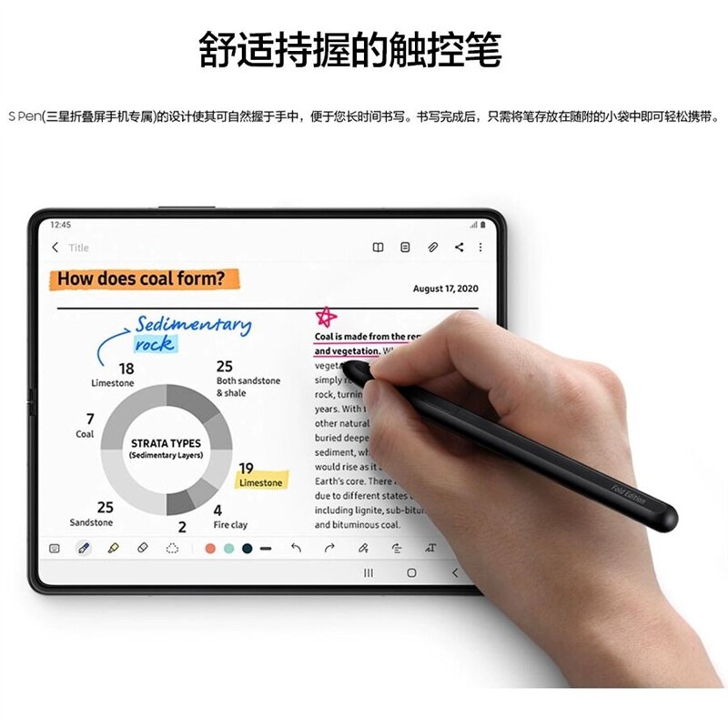 Voor Samsung Galaxy Z Fold3 5G W2022 Screen Touch Pen Stylus S-Pen Handen Schrijven Pennen Zonder Bluetooth
