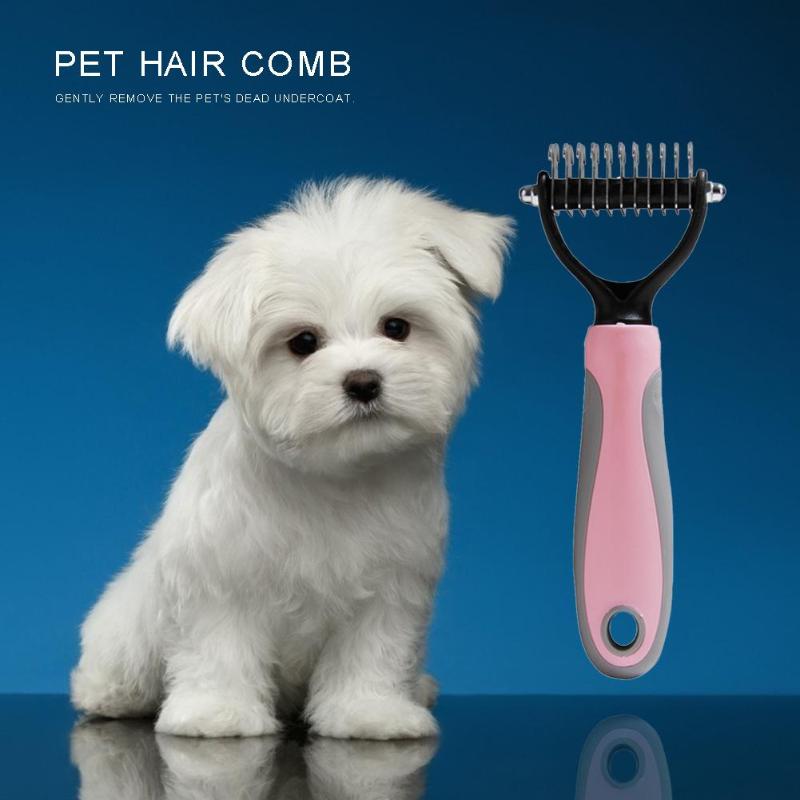 Pet Fur Knot Cutter Remove Rake Combs Dog Cat Groo... – Vicedeal