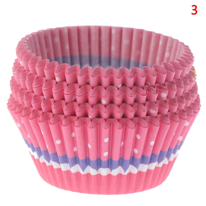 100 stk hjem bordservice engangskage papir kopper søde festforsyning cupcake wraps