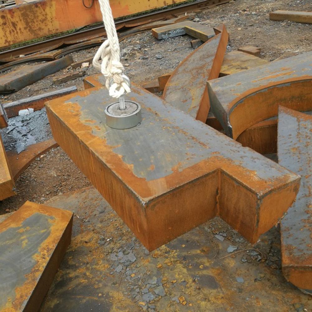 Powerful Salvage Magnet Pot Fishing Hook Magnets Deep Sea Holder Pot Magnets Hook Permanent Magnetic 80Kg 120Kg Pulling Force