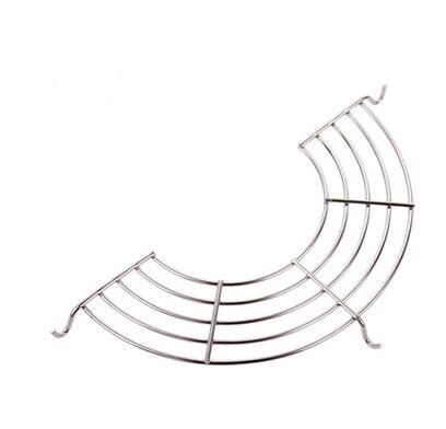 Estante para olla de vapor de acero inoxidable Semicircular, estantería de aislamiento, bandeja de vapor Lek, estante de aceite, herramienta de cocina: Small