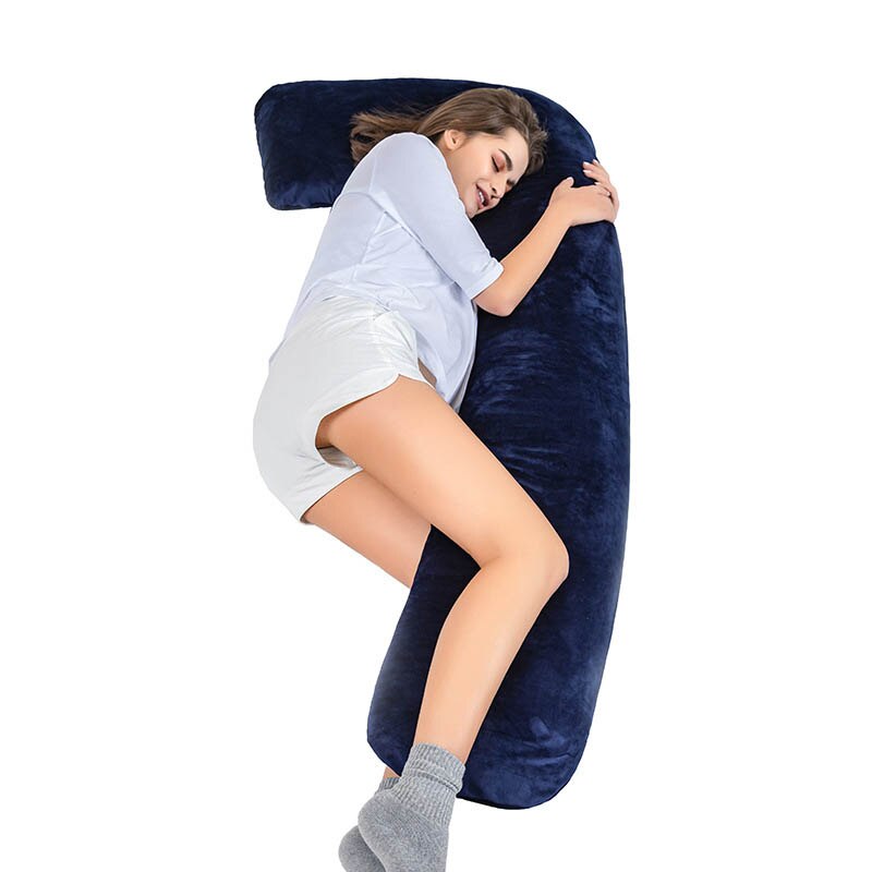 Tours complets Dos Ventre Coussin Protecteur pour Femmes De Maternité Oreiller de Lit Velours Dormeurs Latéraux Coussin Abdominal Future Maman Oreiller