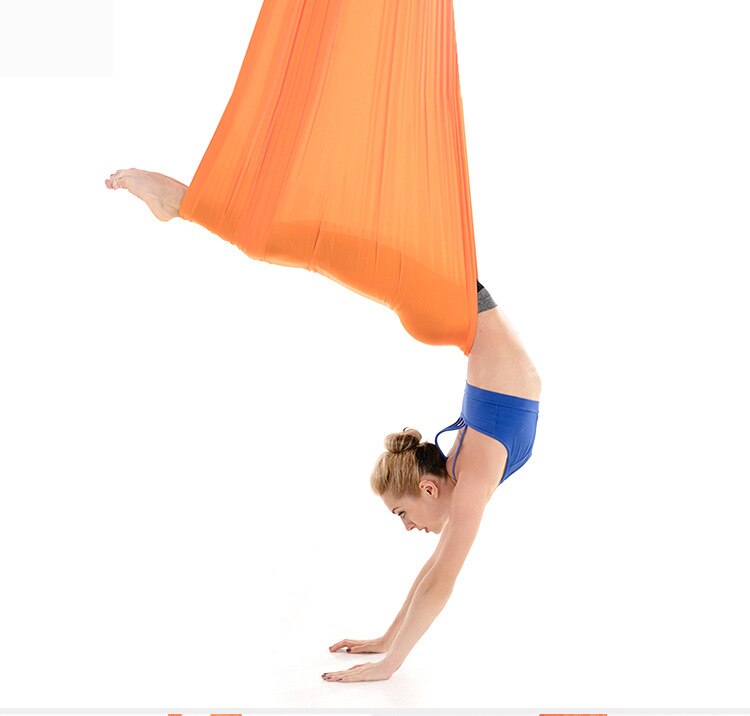 Aerial Yoga Hammock Premium Aerial Silk Yoga Swing Antigravity Yoga: Orange