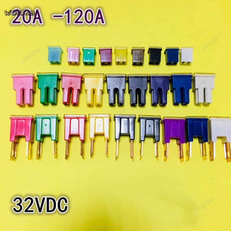 Car Square Fuse Short Foot Long Square Block Insurance Car Fuse Box Small Interpolation Large Outer Insurance CD50 Q04