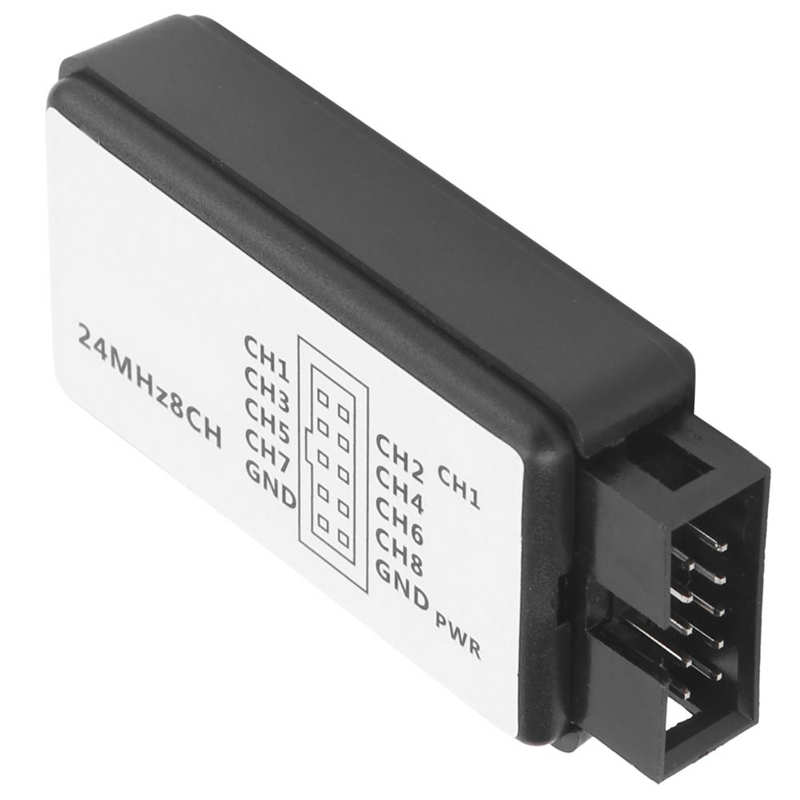 USB Logic Analyzer 8 USB Logic Analyzer Channel Mini Device with Cable for ARM FPGA 24MHz -0.5V-5.25V