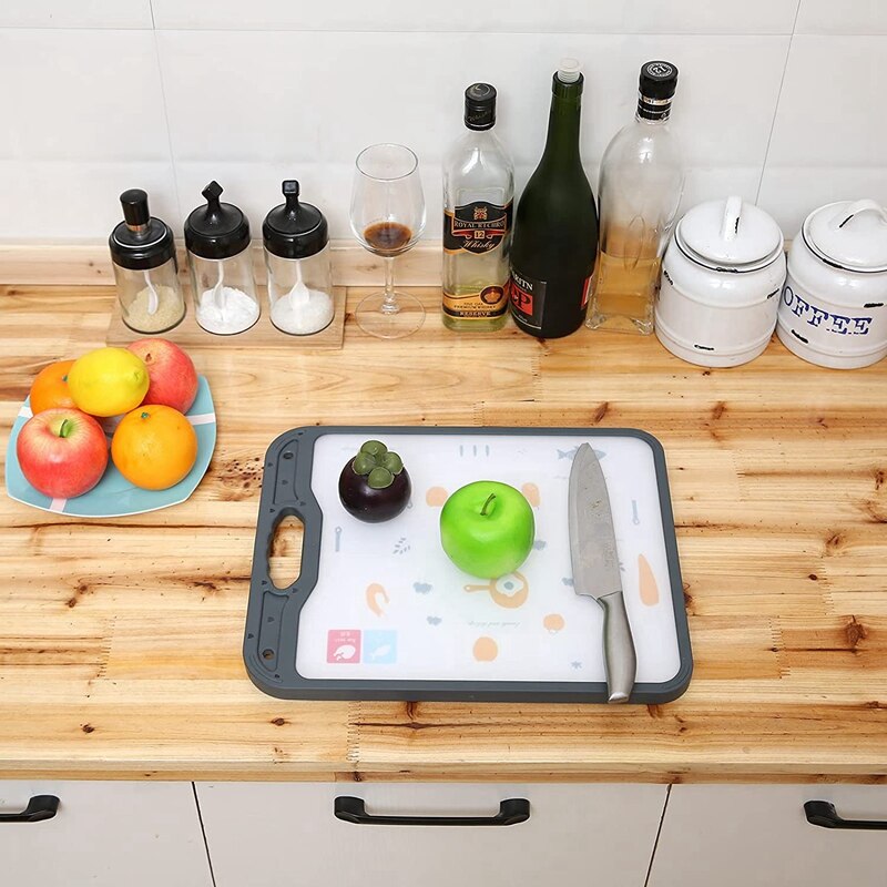Stainless Steel Cutting Board Kitchen Double-Sided Dual-Purpose Vegetable Meat And Fruit Cutting Board