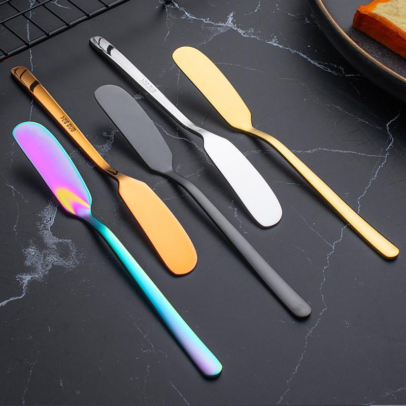 1pcs Kitchen Butter Knife Bread Jam Cheese Spatula Stainless Steel Butter Cheese Tool Home Dinner Tableware Bar