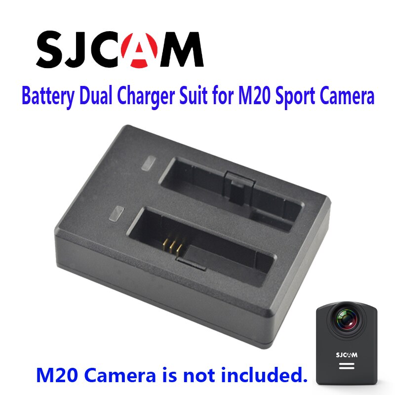 ! Originele Sjcam Oplaadbare Li-On Batterij Dual Charger Pak Voor M20 Sport Actie Camera