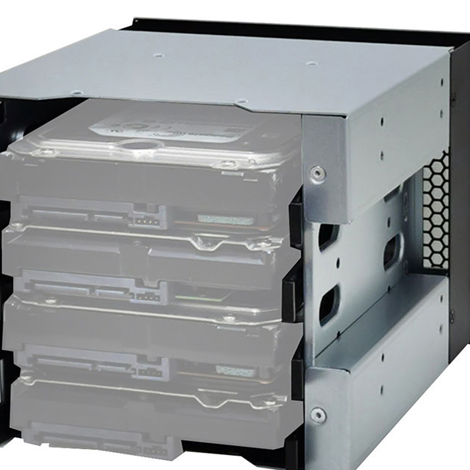 4-Bay 3.5" SSD HDD Cage Hard Drive Caddy Holder Rack, High Performance