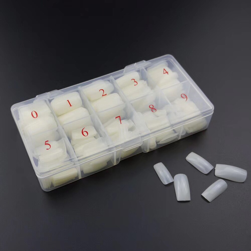 500 stuks/set volledig dekkende acryl nepnagels tips nepnagels manicure diy tool nepnagels acryl nageltips kunstnagels